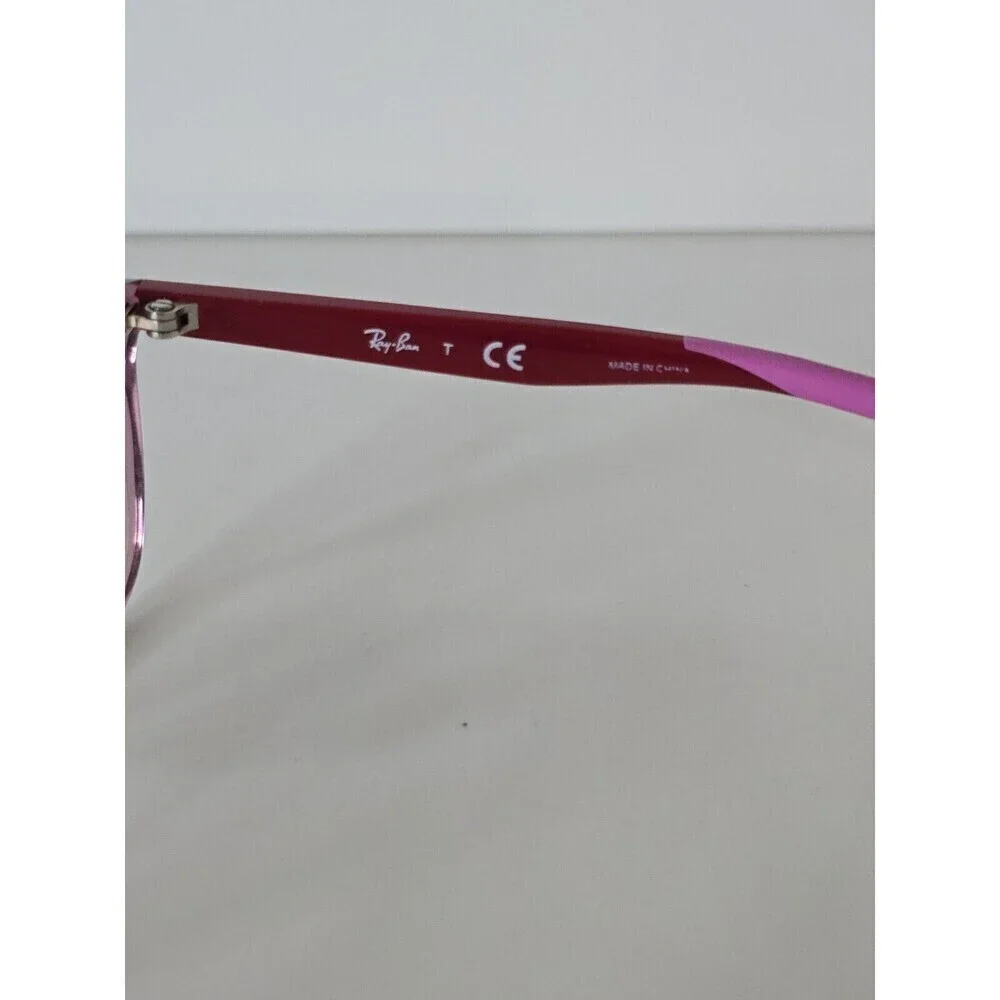 Ray-Ban RB1586 Pink Crystal Eyeglasses 49-16-130 Youth Petite Designer Frames